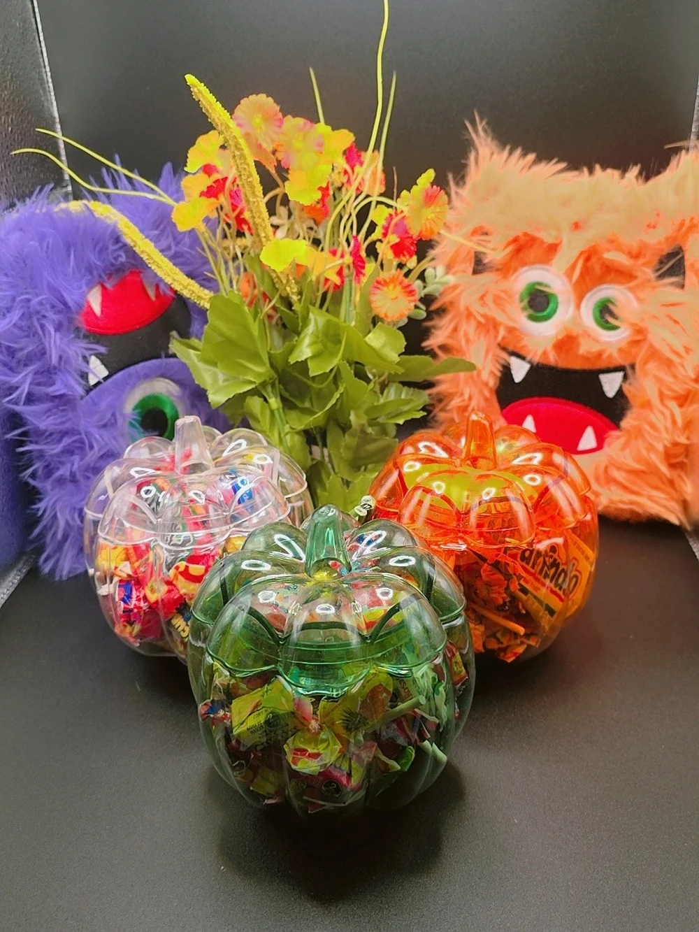 Festive Green Pumpkin Candy Container – Home Party Supplies